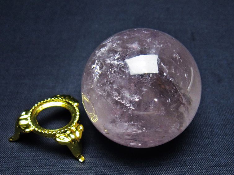 アメジスト 丸玉 49mm スフィア amethyst 置物 一点物 141-7323 【sold out】