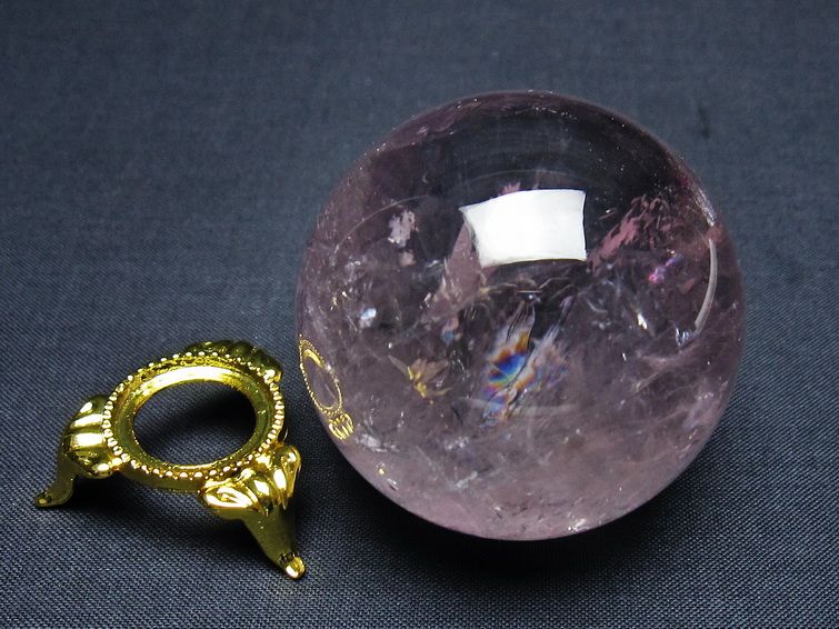 アメジスト 丸玉 51mm スフィア amethyst 置物 一点物 141-7331 [sold out]