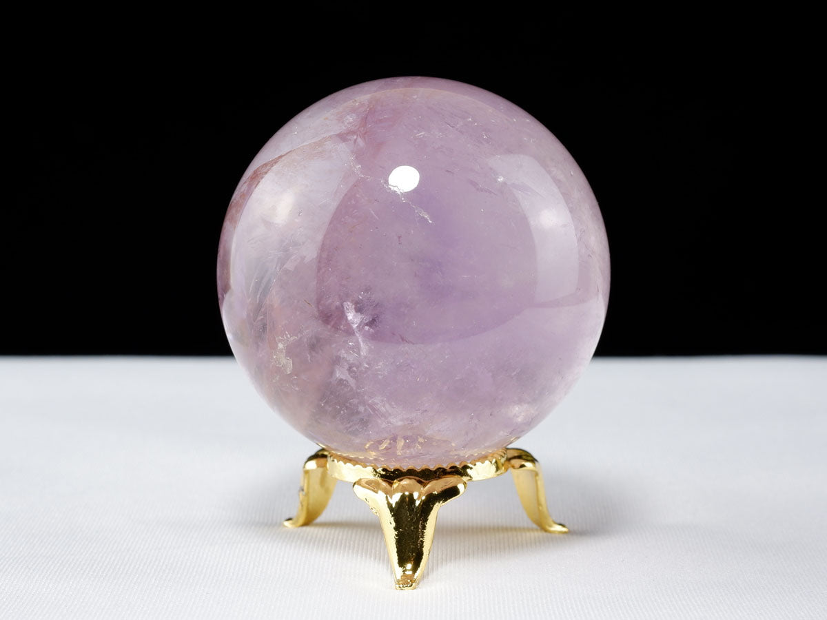 アメジスト 丸玉 47mm スフィア amethyst 置物 一点物 141-7333 【sold out】