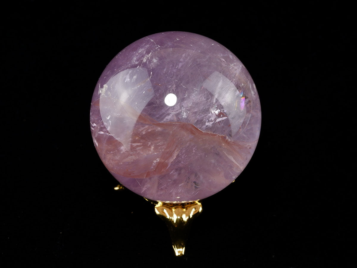 アメジスト 丸玉 47mm スフィア amethyst 置物 一点物 141-7333 【sold out】