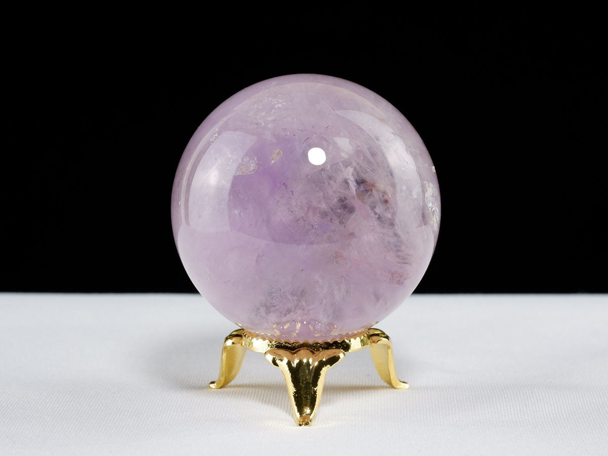 アメジスト 丸玉 46mm スフィア amethyst 置物 一点物 141-7334 【sold out】