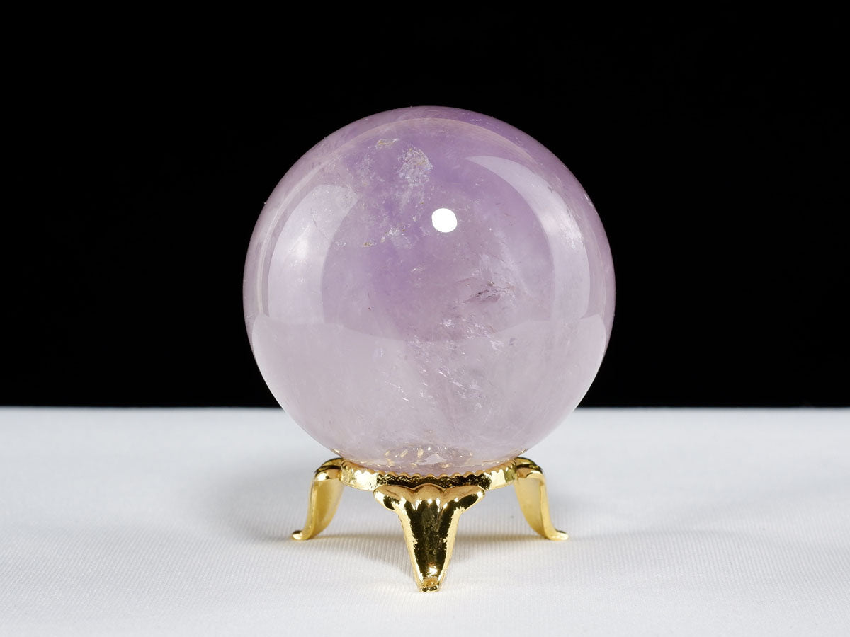 アメジスト 丸玉 46mm スフィア amethyst 置物 一点物 141-7334 【sold out】