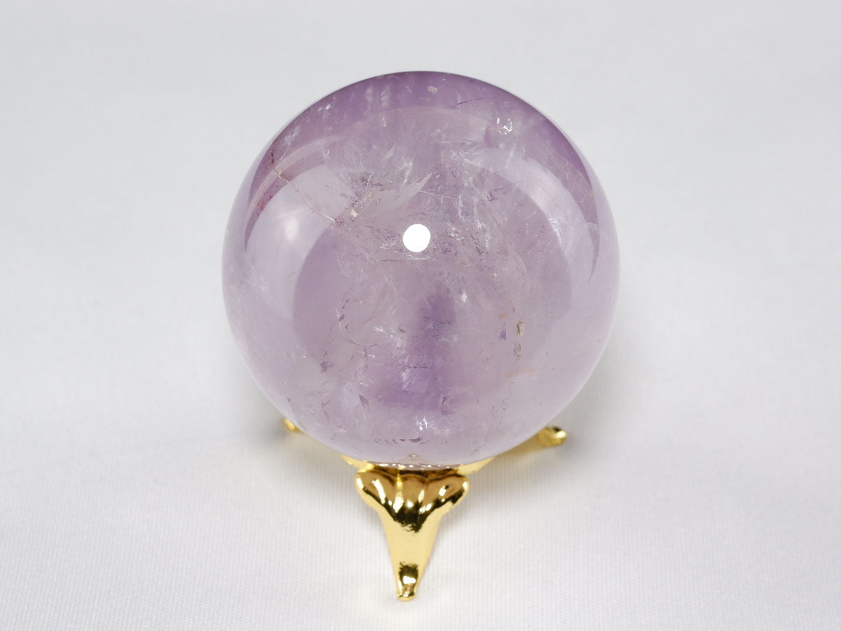 アメジスト 丸玉 46mm スフィア amethyst 置物 一点物 141-7334 【sold out】