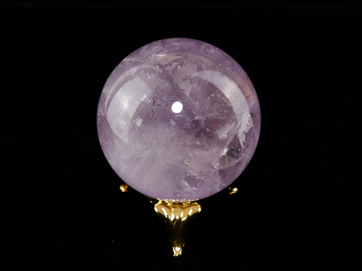 アメジスト 丸玉 46mm スフィア amethyst 置物 一点物 141-7334 【sold out】