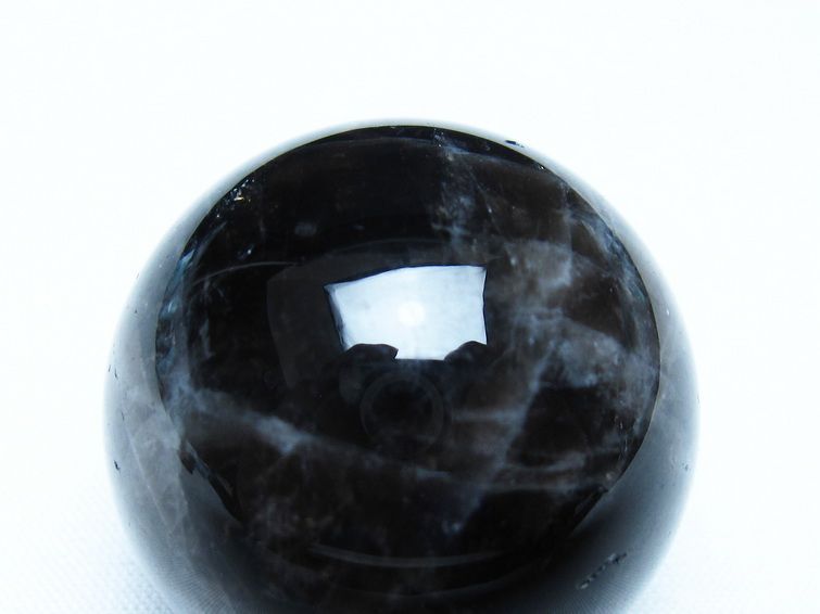 モリオン 黒水晶 丸玉 34mm スフィア 置物 原石 141-7338[sold out]