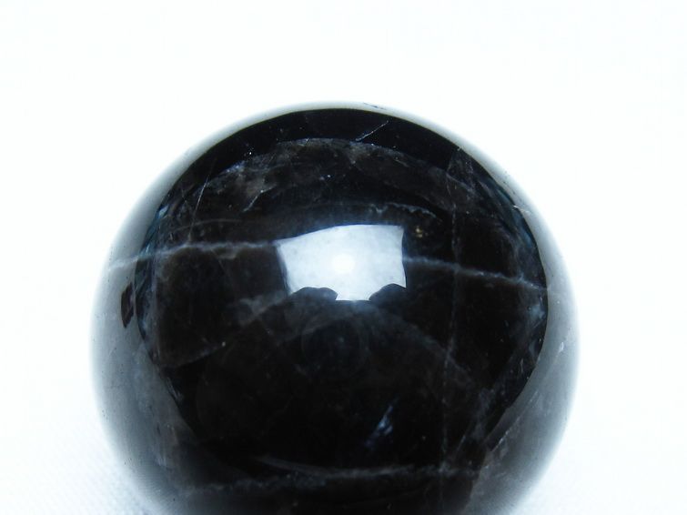 モリオン 黒水晶 丸玉 34mm スフィア 置物 原石 141-7340 【sold out】