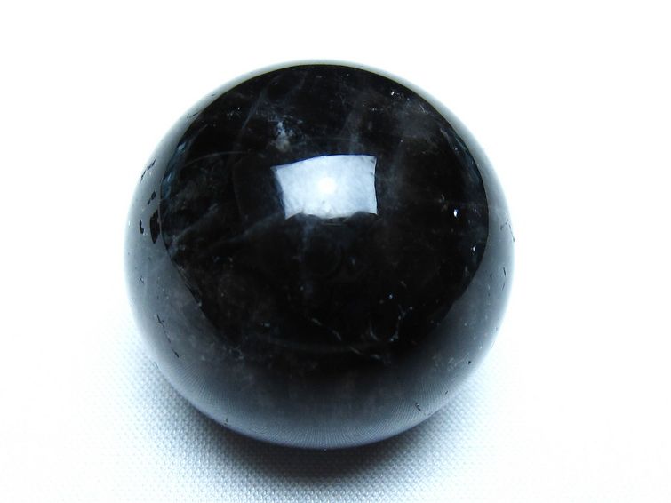 モリオン 黒水晶 丸玉 34mm スフィア 置物 原石 141-7341 【sold out】
