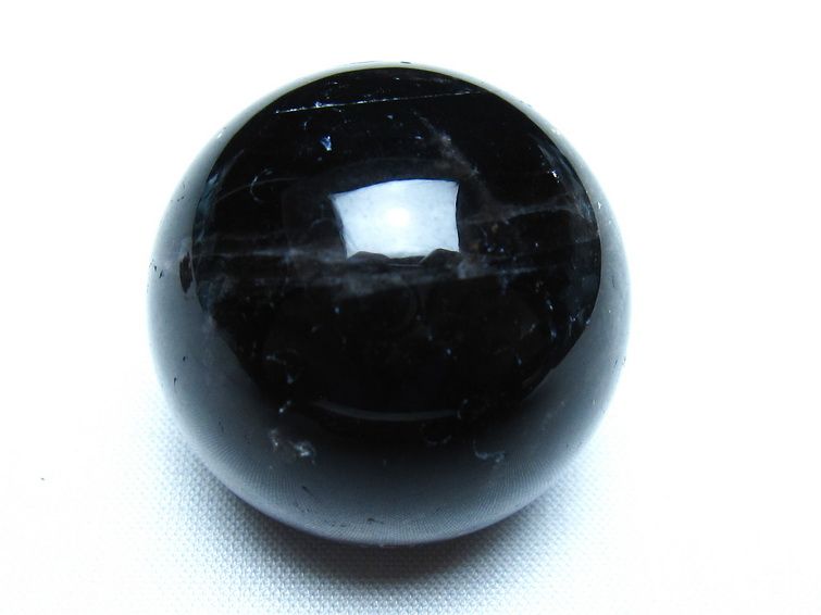 モリオン 黒水晶 丸玉 34mm スフィア 置物 原石 141-7342 【sold out】