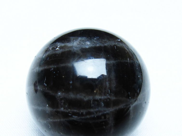 モリオン 黒水晶 丸玉 34mm スフィア 置物 原石 141-7343 【sold out】
