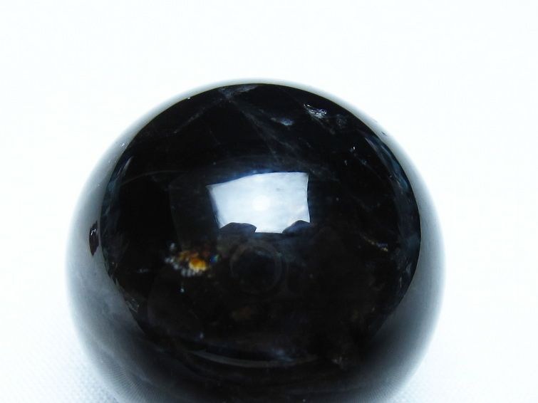 モリオン 黒水晶 丸玉 34mm スフィア 置物 原石 141-7344 【sold out】