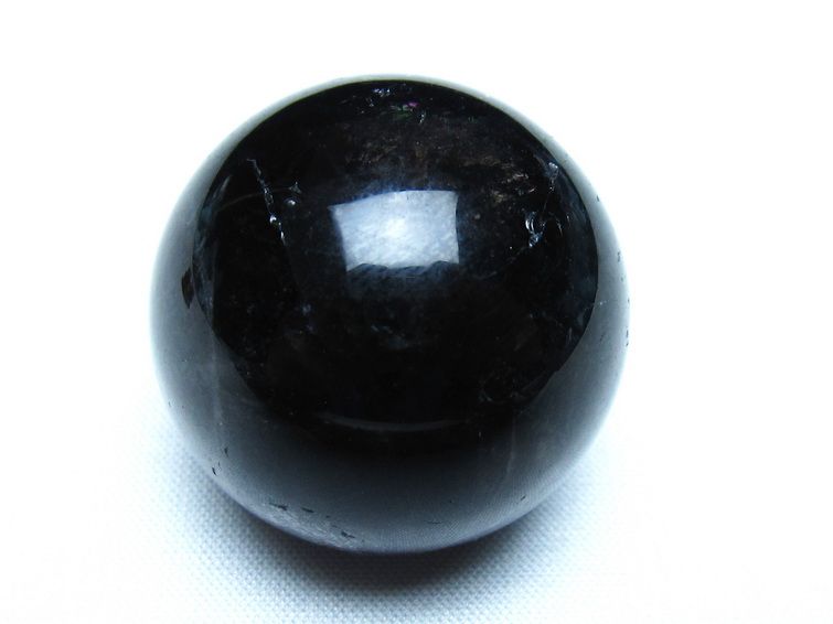 モリオン 黒水晶 丸玉 34mm スフィア 置物 原石 141-7346 【sold out】