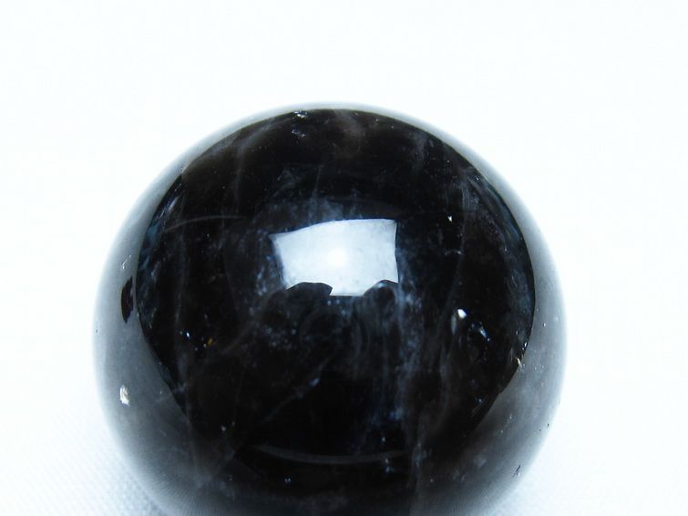 モリオン 黒水晶 丸玉 34mm スフィア 置物 原石 141-7347 【sold out】