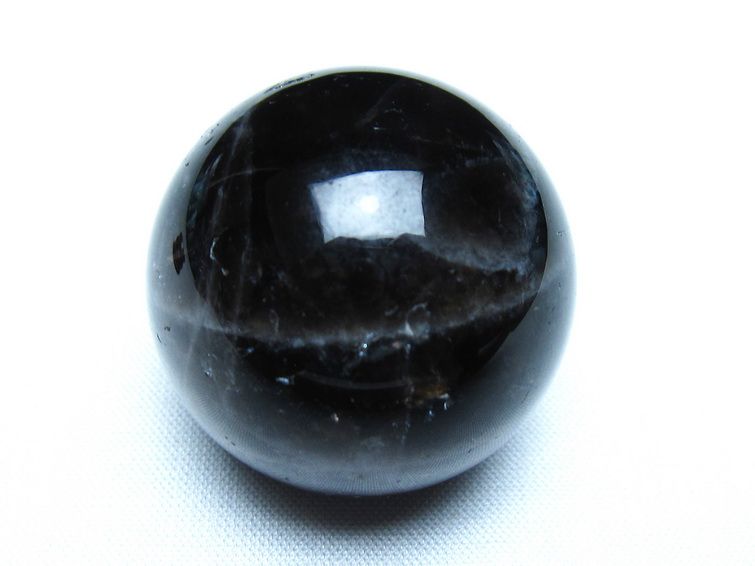 モリオン 黒水晶 丸玉 34mm スフィア 置物 原石 141-7348 【sold out】