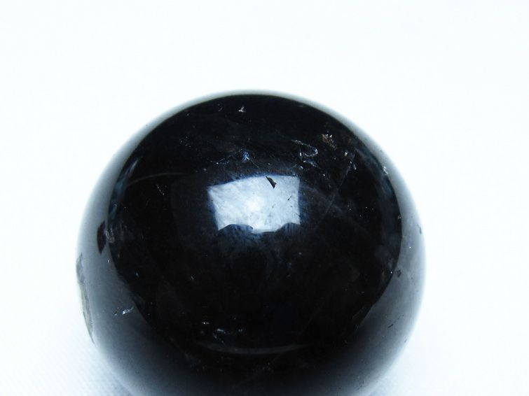 モリオン 黒水晶 丸玉 34mm スフィア 置物 原石 141-7349 【sold out】