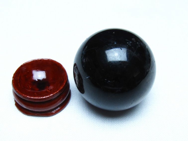 モリオン 黒水晶 丸玉 34mm スフィア 置物 原石 141-7349 【sold out】