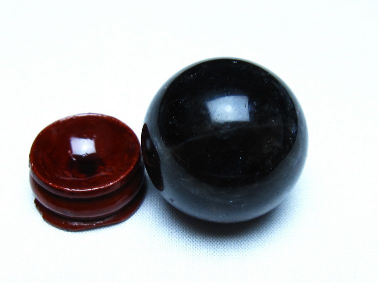 モリオン 黒水晶 丸玉 34mm スフィア 置物 原石 141-7352 [sold out]