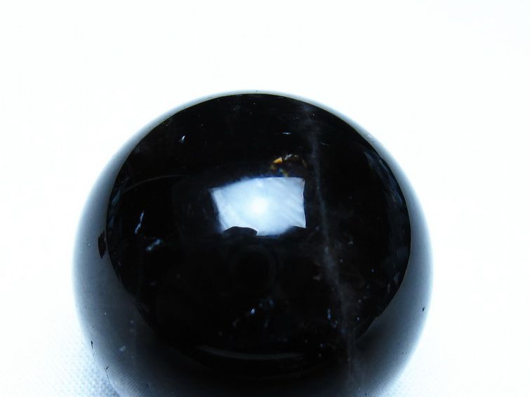 モリオン 黒水晶 丸玉 34mm スフィア 置物 原石 141-7353 【sold out】