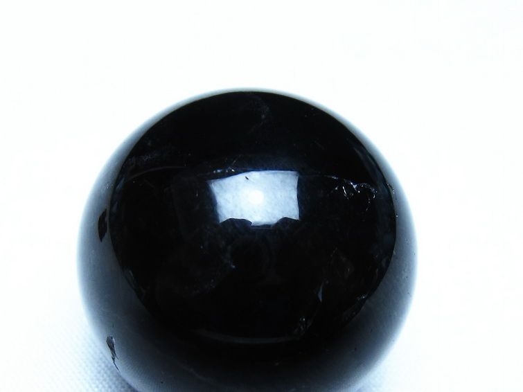 モリオン 黒水晶 丸玉 34mm スフィア 置物 原石 141-7354 【sold out】