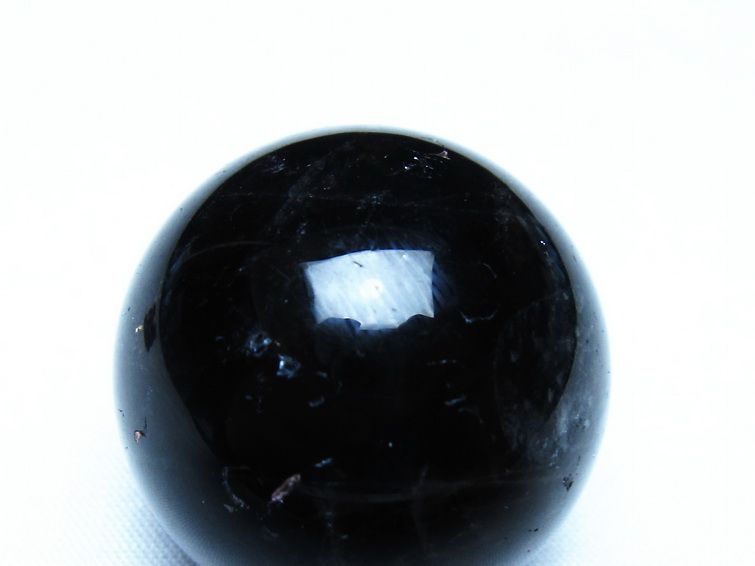 モリオン 黒水晶 丸玉 34mm スフィア 置物 原石 141-7355 【sold out】