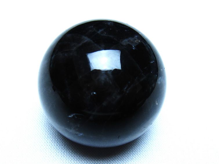 モリオン 黒水晶 丸玉 34mm スフィア 置物 原石 141-7356 [sold out]