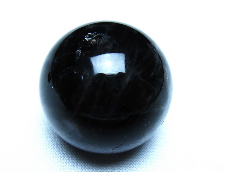 モリオン 黒水晶 丸玉 34mm スフィア 置物 原石 141-7357 【sold out】