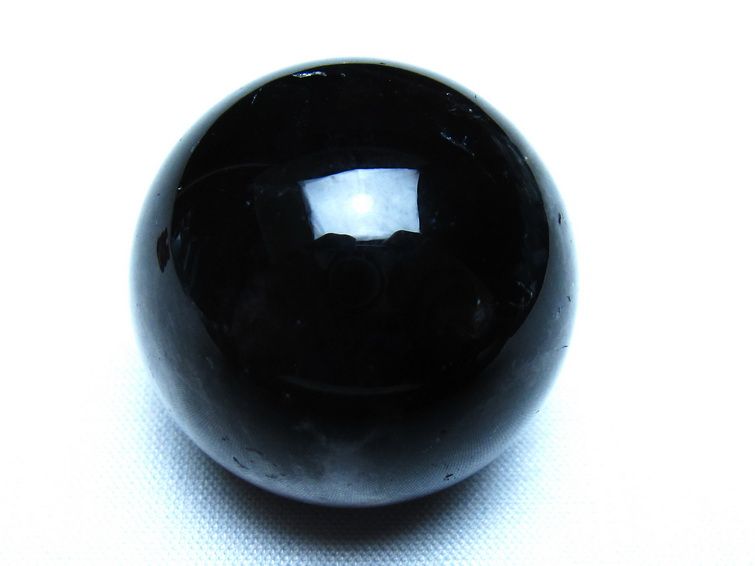 モリオン 黒水晶 丸玉 34mm スフィア 置物 原石 141-7358 【sold out】