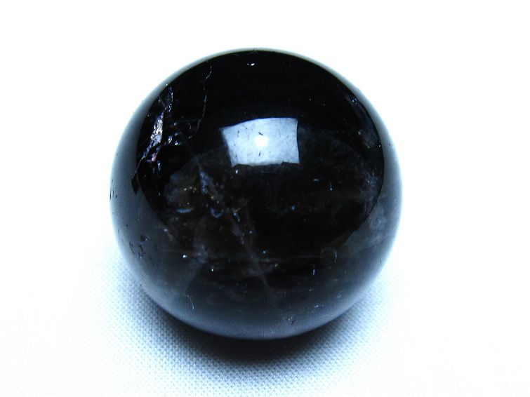 モリオン 黒水晶 丸玉 34mm スフィア 置物 原石 141-7361 【sold out】