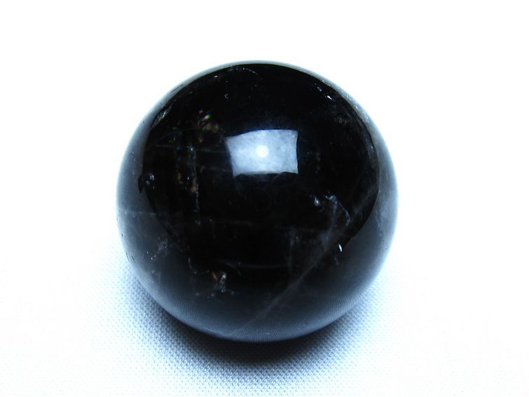 モリオン 黒水晶 丸玉 34mm スフィア 置物 原石 141-7362 【sold out