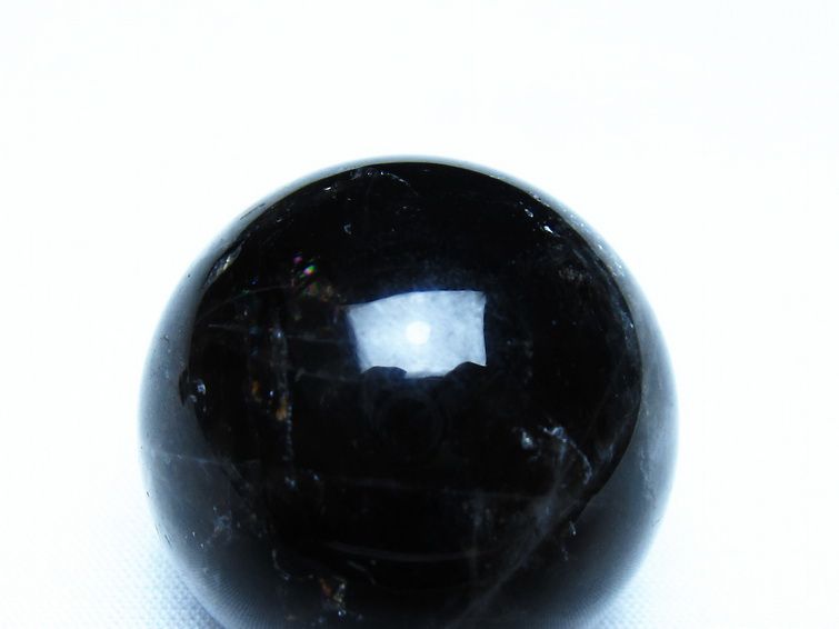 モリオン 黒水晶 丸玉 34mm スフィア 置物 原石 141-7362 【sold out】