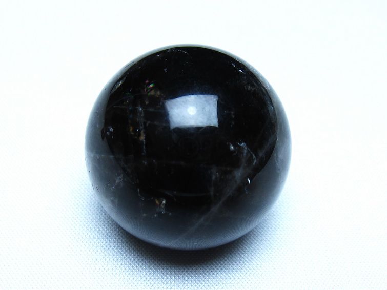 モリオン 黒水晶 丸玉 34mm スフィア 置物 原石 141-7362 【sold out】