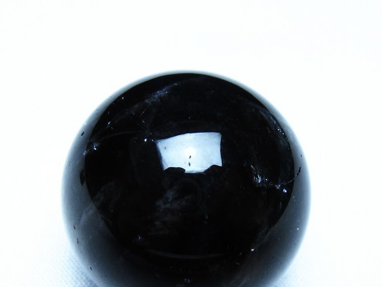 モリオン 黒水晶 丸玉 34mm スフィア 置物 原石 141-7364 【sold out】