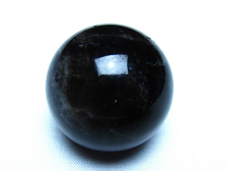 モリオン 黒水晶 丸玉 34mm スフィア 置物 原石 141-7368 【sold out】