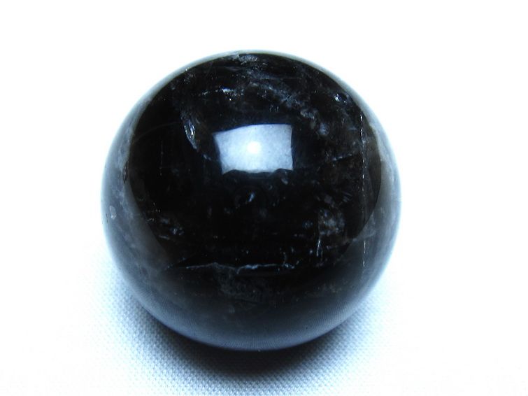 モリオン 黒水晶 丸玉 34mm スフィア 置物 原石 141-7369 【sold out