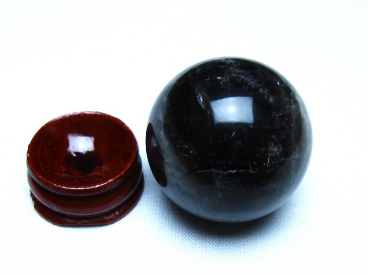 モリオン 黒水晶 丸玉 34mm スフィア 置物 原石 141-7369 【sold out】