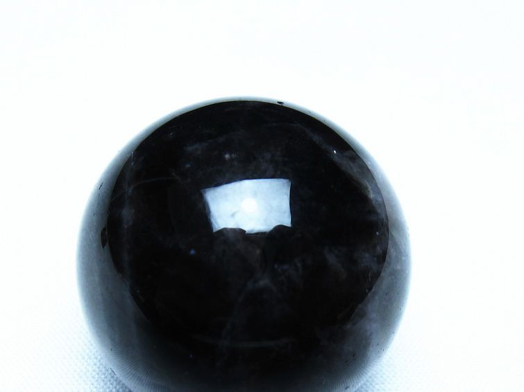モリオン 黒水晶 丸玉 34mm スフィア 置物 原石 141-7372 【sold out】