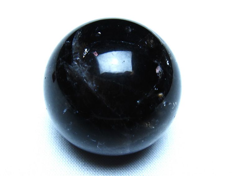 モリオン 黒水晶 丸玉 34mm スフィア 置物 原石 141-7374 [sold out]