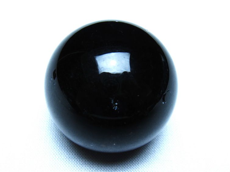 モリオン 黒水晶 丸玉 34mm スフィア 置物 原石 141-7375 [sold out]