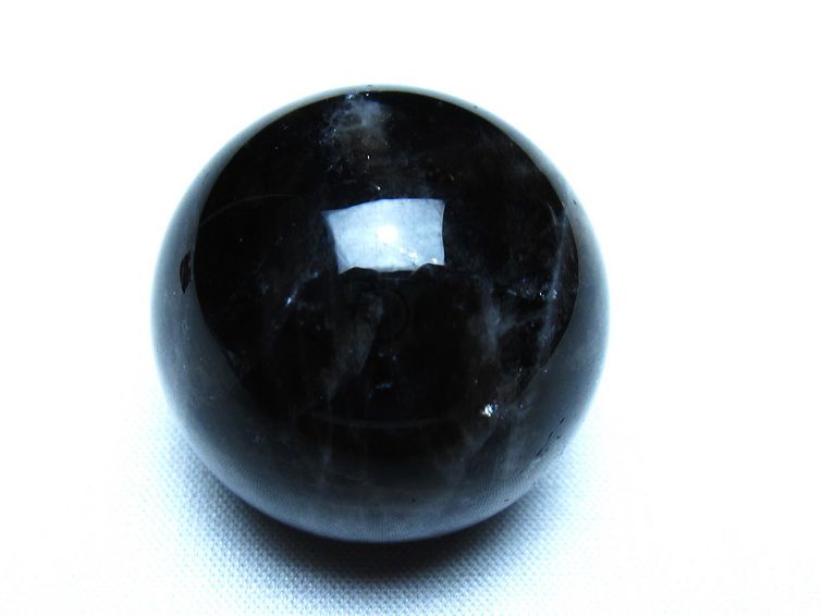 モリオン 黒水晶 丸玉 34mm スフィア 置物 原石 141-7376 【sold out】