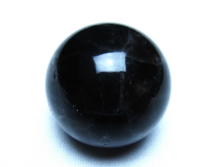モリオン 黒水晶 丸玉 33mm スフィア 置物 原石 141-7377 【sold out】