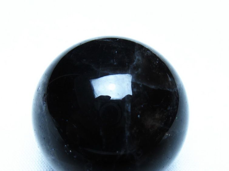 モリオン 黒水晶 丸玉 33mm スフィア 置物 原石 141-7377 【sold out】
