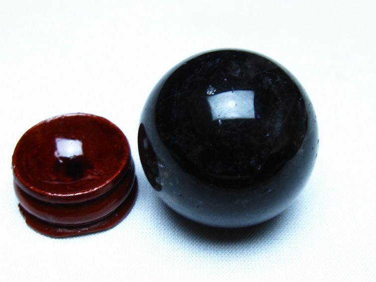 モリオン 黒水晶 丸玉 35mm スフィア 置物 原石 141-7384[sold out]