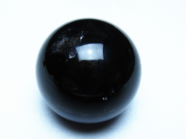 モリオン 黒水晶 丸玉 35mm スフィア 置物 原石 141-7385 [sold out]
