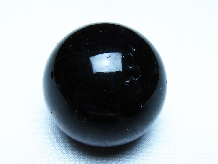 モリオン 黒水晶 丸玉 35mm スフィア 置物 原石 141-7392[sold out]