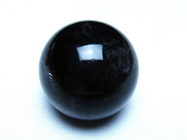 モリオン 黒水晶 丸玉 35mm スフィア 置物 原石 141-7395 [sold out]