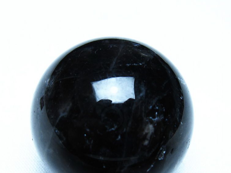モリオン 黒水晶 丸玉 35mm スフィア 置物 原石 141-7399[sold out]