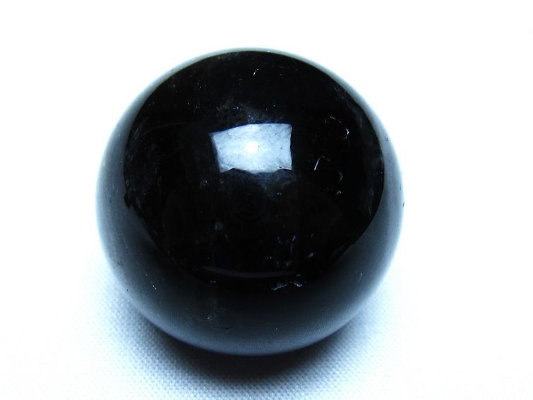 黒水晶 モリオン 丸玉 35mm スフィア 置物 原石 141-7401 【sold out】