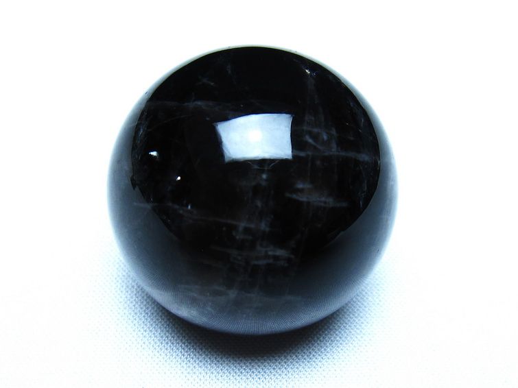 黒水晶 モリオン 丸玉 35mm スフィア 置物 原石 141-7402[sold out]