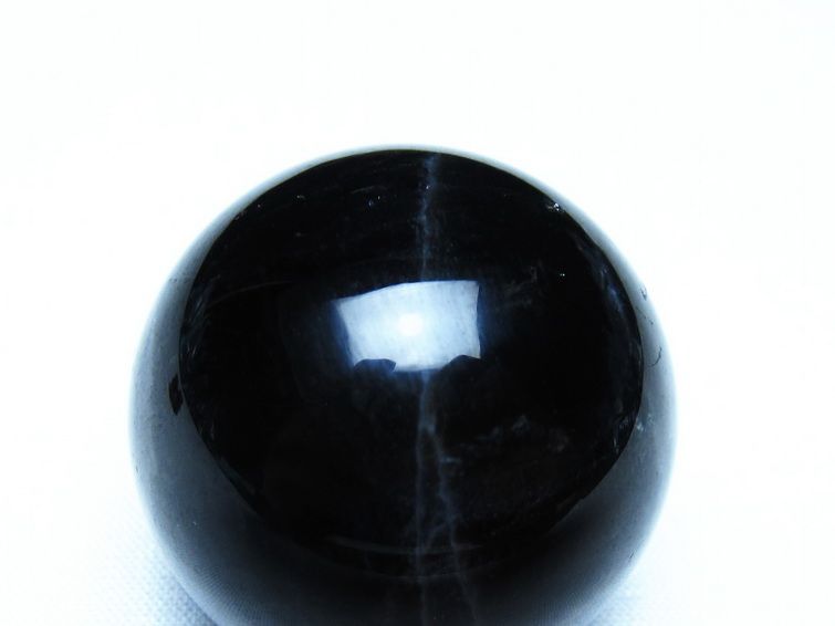 黒水晶 モリオン 丸玉 35mm スフィア 置物 原石 141-7403 [sold out]