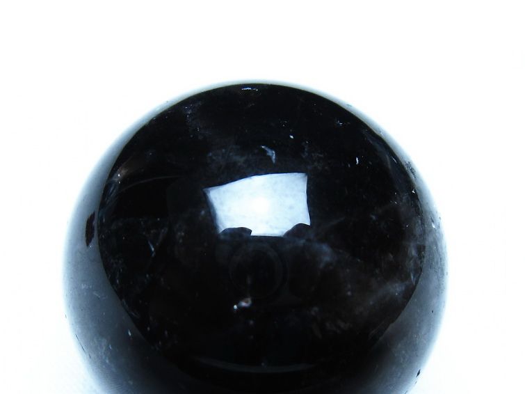 黒水晶 モリオン 丸玉 35mm スフィア 置物 原石 141-7404[sold out]