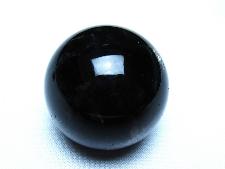 黒水晶 モリオン 丸玉 35mm スフィア 置物 原石 141-7405 [sold out]